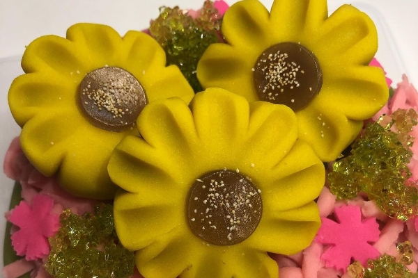 和菓子ケーキ 向日葵